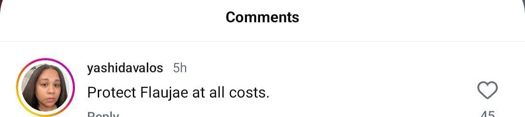 Fan's comments on IG